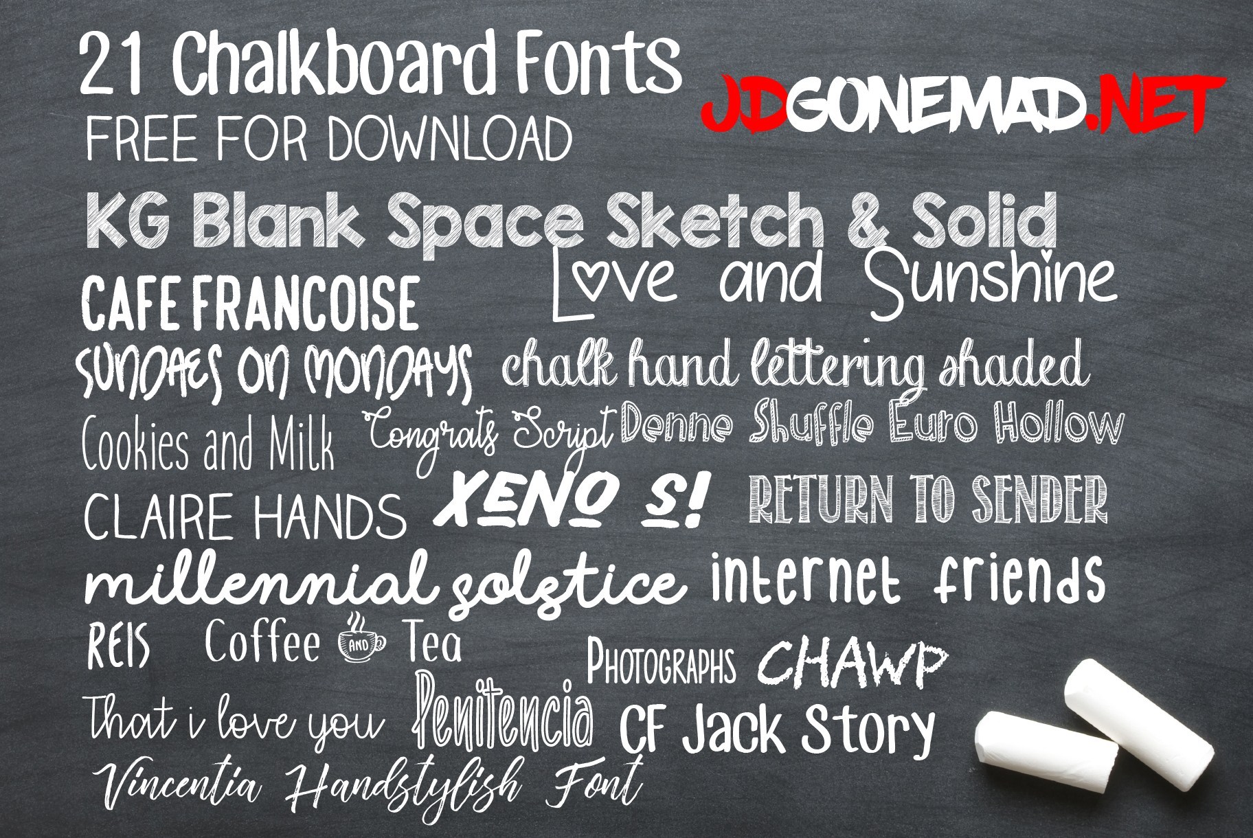 Best chalkboard fonts free